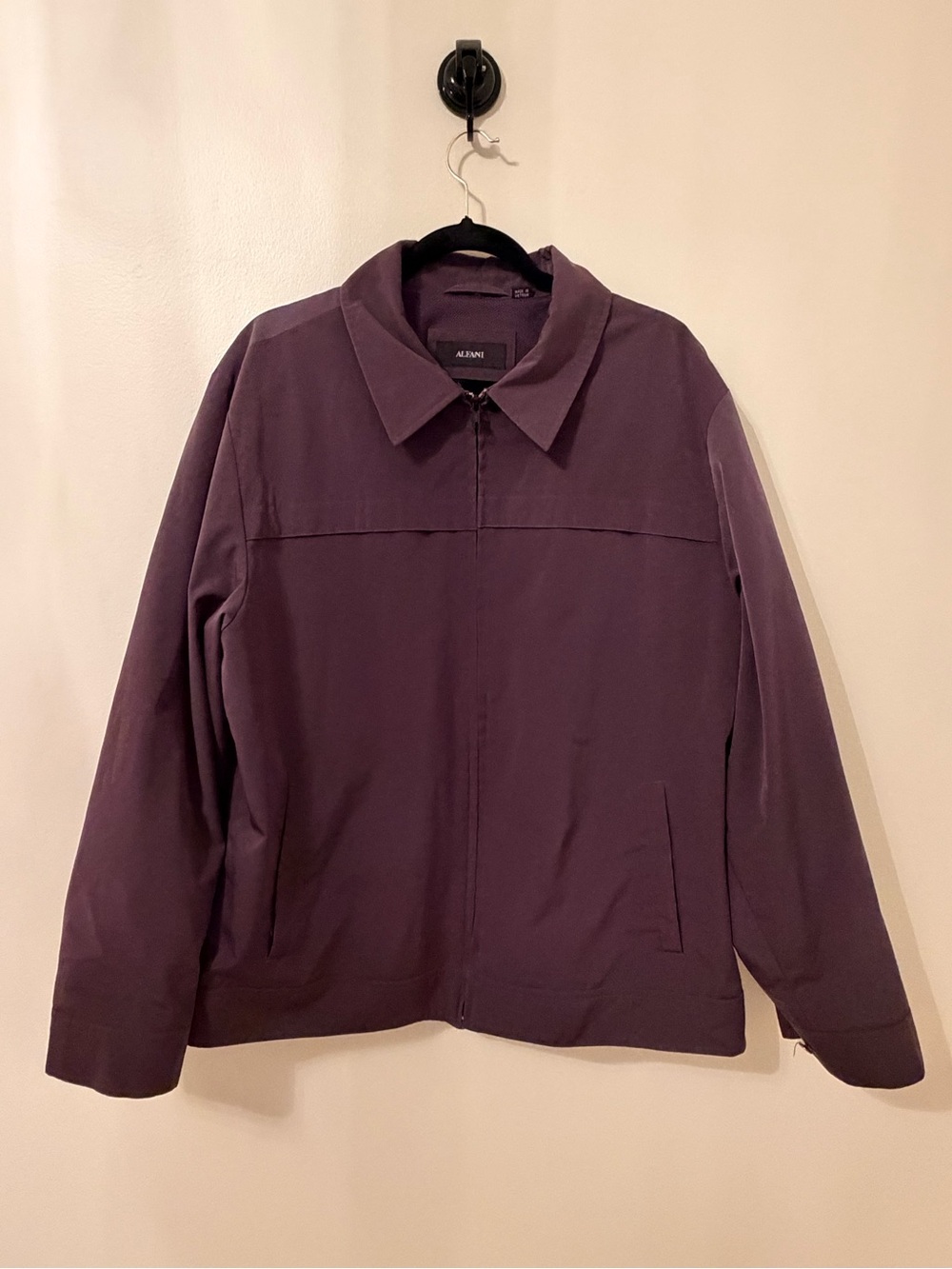 Alfani Men’s XL Black Lightweight Full Zip Jacket